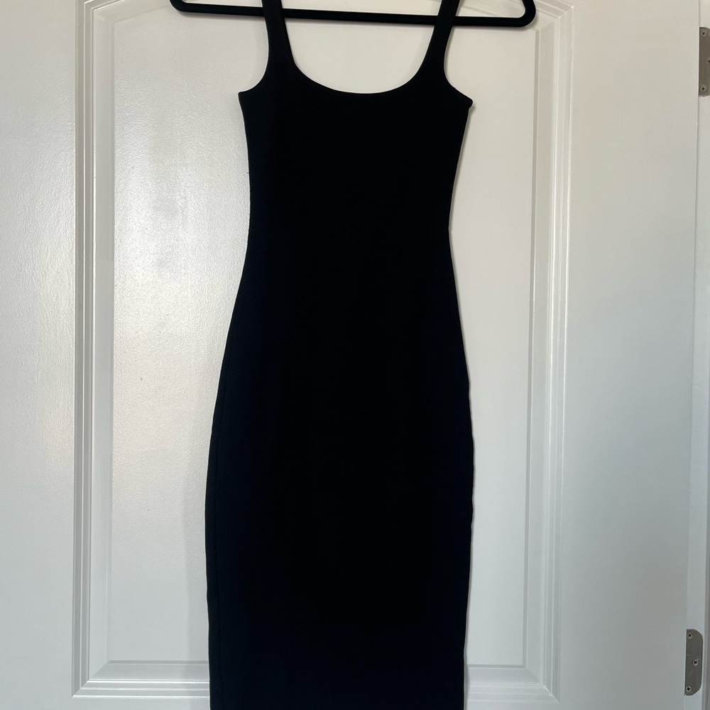 American Apparel Black Bodycon Midi Dress XS